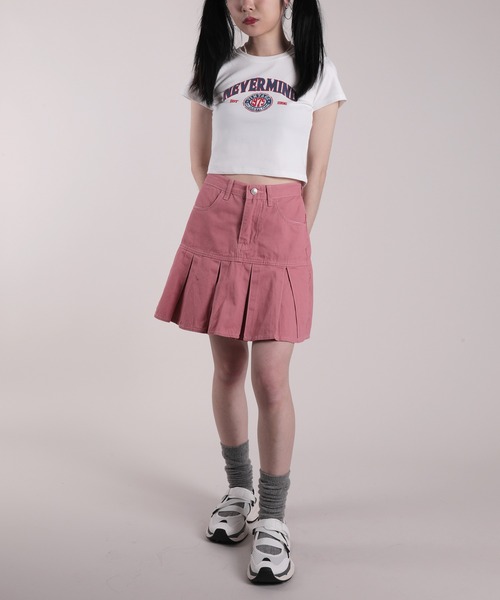 HOOK(フック)の「【HOOK】for girls アメカジヴィンテージ風発泡ロゴプリントTEE(Tシャツ/カットソー・レディース・ブルー/ブラック/ダークグレー/ホワイト/グリーン/ピンク/ベージュ・FREE)」の20枚目の写真