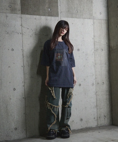 SILVER BULLET(シルバーバレット)の「『CavariA/キャバリア』加工フォトグラフィック半袖Tシャツ(Tシャツ/カットソー・メンズ・A/B/C・M/L)」の10枚目の写真