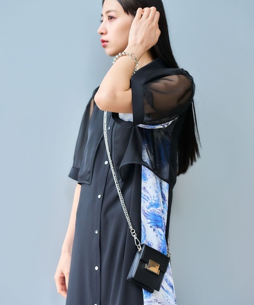 HARE（ハレ）の「miniアクセバッグ(HARE)（ショルダーバッグ・レディース・ブラック/シルバー・FREE）」の9枚目の写真