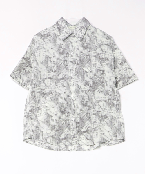 aimoha（アイモハ）の「レトロ柄ブラウス (SS)（シャツ/ブラウス・レディース・ライトグレー・SMALL/MEDIUM/LARGE）」の14枚目の写真