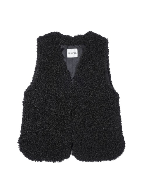 MILKFED.（ミルクフェド）の「FUR VEST（ベスト・レディース・オフホワイト/ブラック/ブラウン・ONE SIZE）」の17枚目の写真
