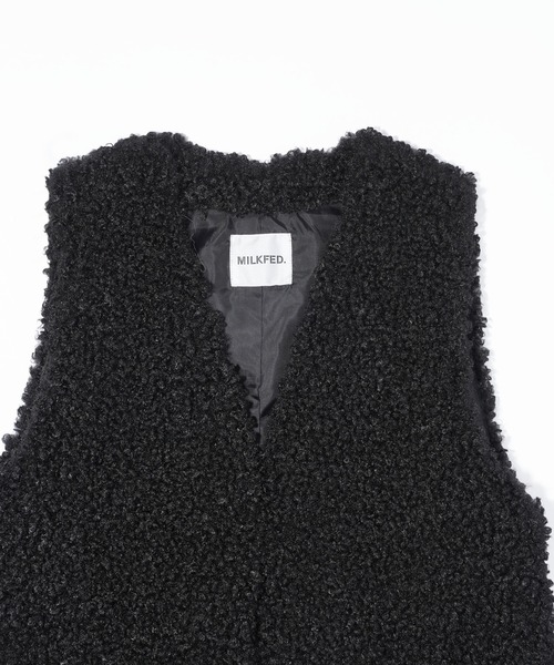 MILKFED.（ミルクフェド）の「FUR VEST（ベスト・レディース・オフホワイト/ブラック/ブラウン・ONE SIZE）」の19枚目の写真