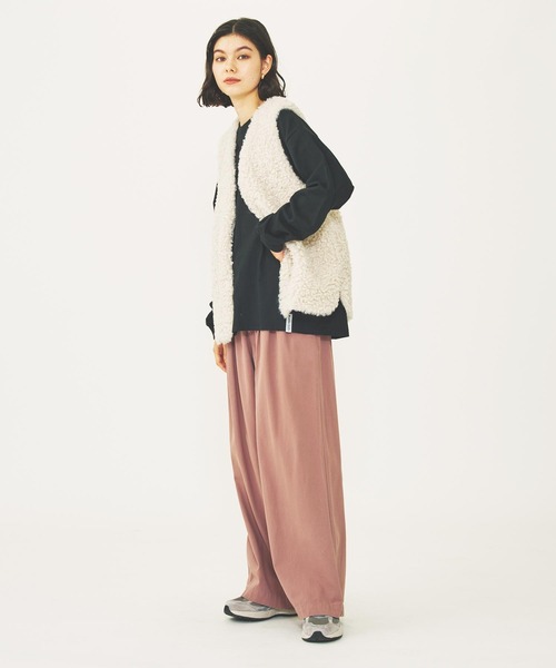 MILKFED.（ミルクフェド）の「FUR VEST（ベスト・レディース・オフホワイト/ブラック/ブラウン・ONE SIZE）」の20枚目の写真