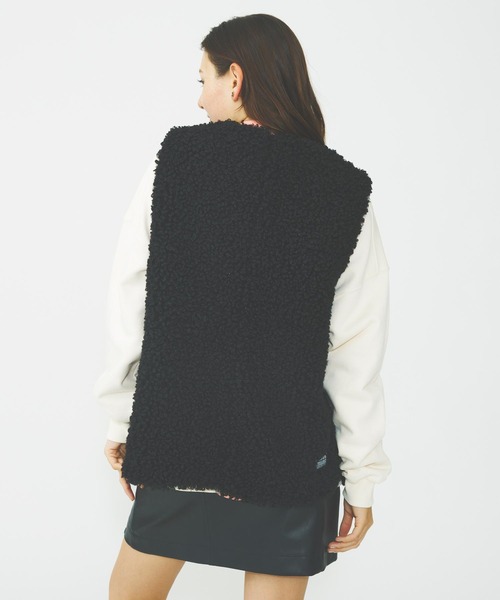 MILKFED.（ミルクフェド）の「FUR VEST（ベスト・レディース・オフホワイト/ブラック/ブラウン・ONE SIZE）」の4枚目の写真