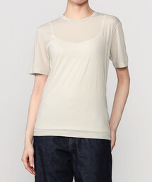 unfil | unfil | 〈別注〉コットンジャージー シアー半袖Tシャツ WOMEN(Tシャツ/カットソー)