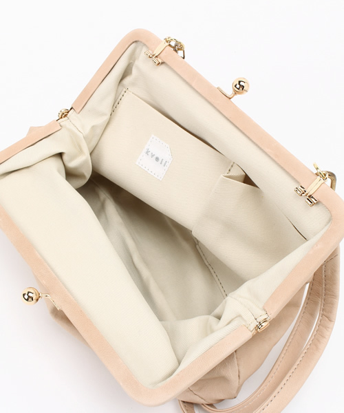 kvell（ケベル）の「＊レザー がま口 バッグ＊ （ショルダーバッグ