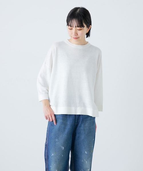 かぐれ（カグレ）の「リネンプルオーバーニット（ニット/セーター