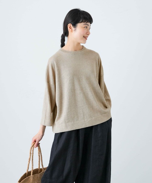 かぐれ（カグレ）の「リネンプルオーバーニット（ニット/セーター