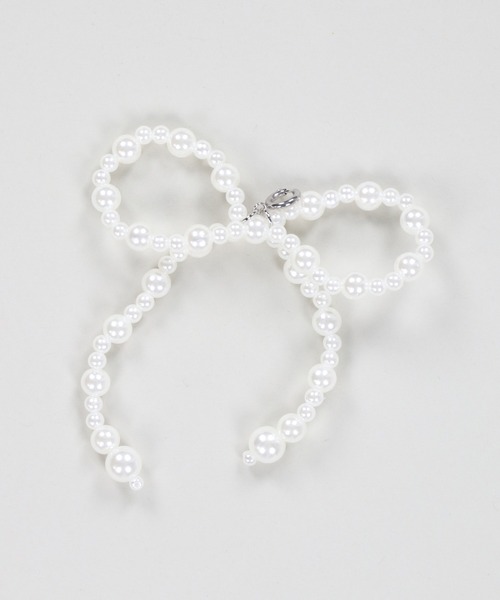 ホワイトパール リボンチャーム セール】パールリボンチャーム（チャーム）｜by LOVEiT（バイ