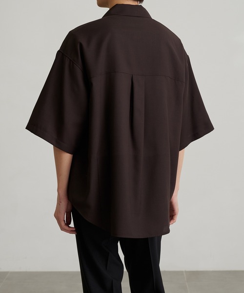 PUBLIC TOKYO（パブリックトウキョウ）の「〈セットアップ対応〉イージーサマーウールセミオープンシャツ（シャツ/ブラウス・メンズ・ブルー/ダークグレー/ブラウン/グリーン/グレー/その他17・1/2/3）」の21枚目の写真