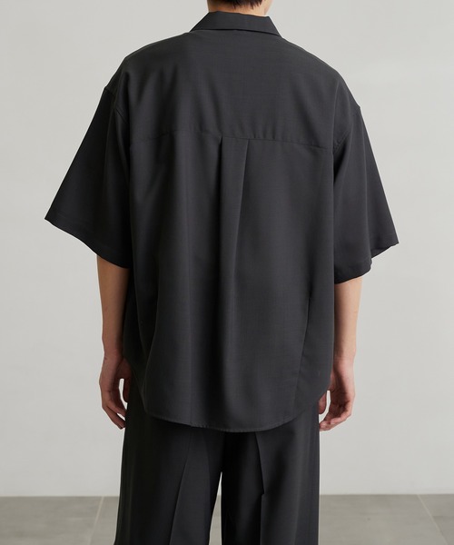 PUBLIC TOKYO（パブリックトウキョウ）の「〈セットアップ対応〉イージーサマーウールセミオープンシャツ（シャツ/ブラウス・メンズ・ブルー/ダークグレー/ブラウン/グリーン/グレー/その他17・1/2/3）」の15枚目の写真