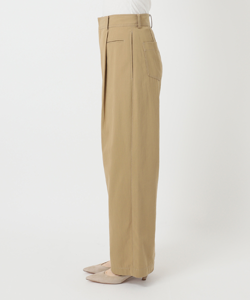 Noble（ノーブル）の「ハイウエストワイドチノパンツ（チノパンツ・レディース・ベージュ・38/36）」の11枚目の写真