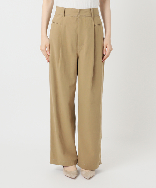 Noble（ノーブル）の「ハイウエストワイドチノパンツ（チノパンツ・レディース・ベージュ・38/36）」の22枚目の写真