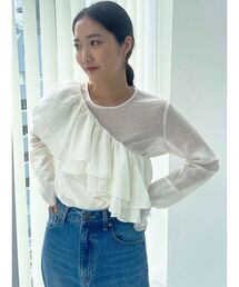 LAGUNAMOON | フリルカラーセットシアーブラウス(シャツ/ブラウス)