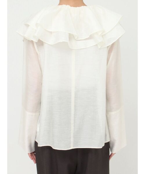 LAGUNAMOON（ラグナムーン）の「フリルカラーセットシアーブラウス（シャツ/ブラウス・レディース・ホワイト/ブラック/ライトブルー・FREE）」の21枚目の写真