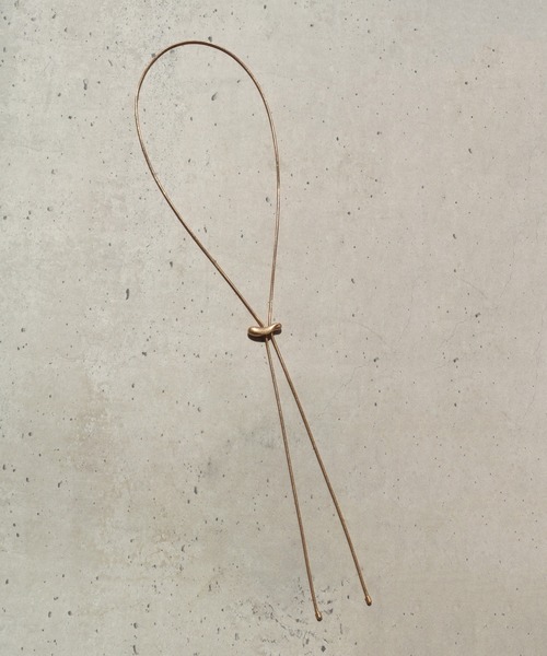 GOLDY(ゴールディ)の「ニュアンス メタル ループ タイ ネックレス(ネックレス・レディース・ゴールド/シルバー系その他/ゴールド系その他/シルバー・FREE)」の11枚目の写真