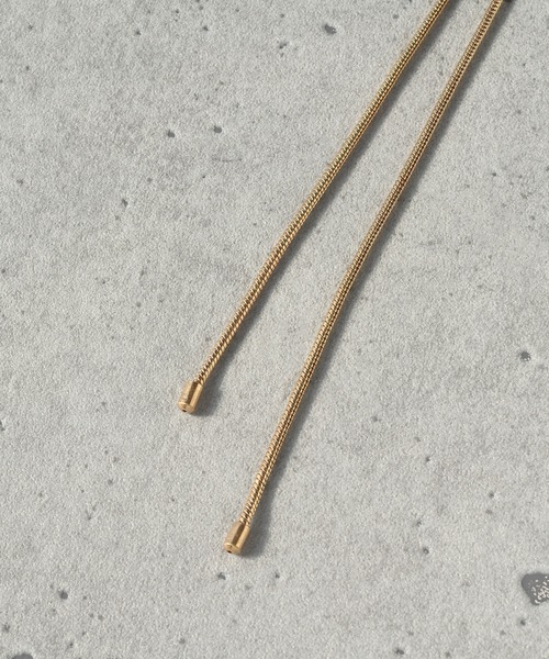 GOLDY(ゴールディ)の「ニュアンス メタル ループ タイ ネックレス(ネックレス・レディース・ゴールド/シルバー系その他/ゴールド系その他/シルバー・FREE)」の6枚目の写真