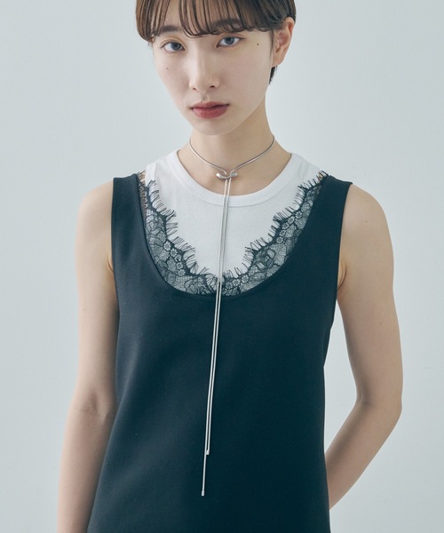 GOLDY(ゴールディ)の「ニュアンス メタル ループ タイ ネックレス(ネックレス・レディース・ゴールド/シルバー系その他/ゴールド系その他/シルバー・FREE)」の10枚目の写真