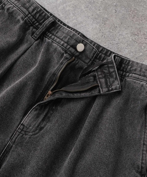 MONO-MART（モノマート）の「ヴィンテージメイクバギーセミワイドM-47カーゴデニムパンツ/裾ドローコード（カーゴパンツ・メンズ・アイボリー/グレー/サックスブルー/ブラック/ダークインディゴブルー/インディゴブルー・L/M/S/XS）」の12枚目の写真