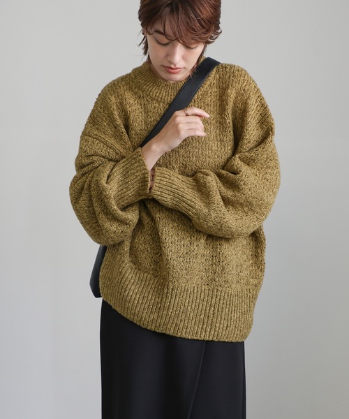 ※ゴールドMARK&LONA オーバーニット MARK&LONA（マークアンドロナ） カーディガン Ever Embossed Zip-Front