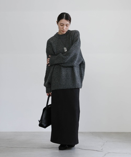 ハンズオブクリエイション新品タグ付きざっくりニット　ブラック ハンズオブクリエイション新品タグ付きざっくりニット ブラック ハンズ