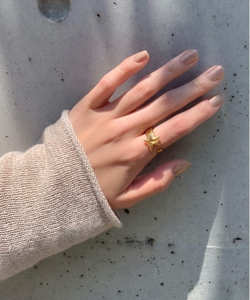 LAPUIS(ラピュイ)の「LAPUIS(ラピュイ)Coil Star ring(リング・レディース・ゴールド/マルチ・11号/13号)」の10枚目の写真