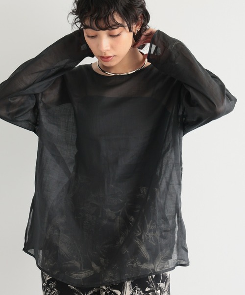 tシャツ BARNYARDSTORM / リネンコンカットプルオーバー / ハンドウォッシャブル レディース BARNYARDSTORM tシャツ / リネンコンカットプルオーバー ハンド