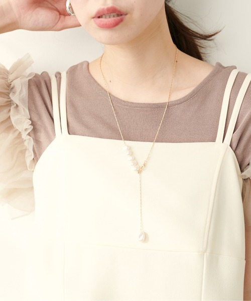 natural couture（ナチュラルクチュール）の「5連パールネックレス（ネックレス・レディース・ゴールド/シルバー・FREE）」の9枚目の写真