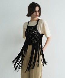 セール】W FACE SHEER RIBBON KNIT TOPS（その他トップス