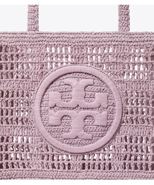 トリーバーチ エラハンドクロシェ　スモールトート　かごバッグ美品 TORY BURCH トリーバーチ 158040 トートバッグ Ella Hand