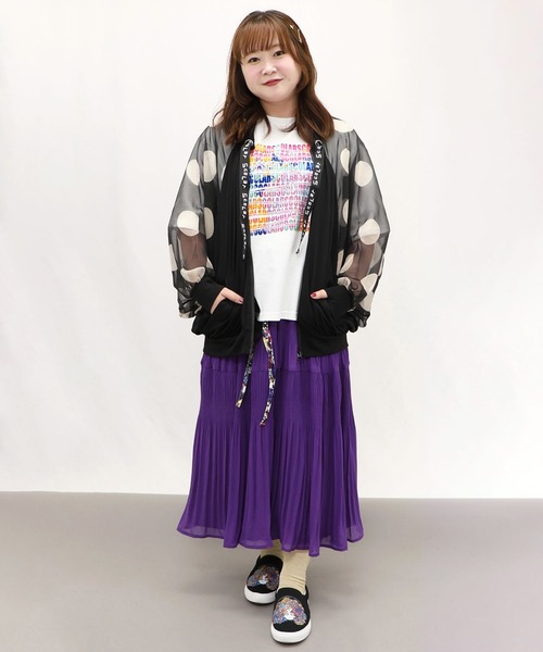 スカラー 142656：ドット×シフォン切替 ドルマンパーカー Amazon | scolar スカラー 142656：ドット×シフォン切替 ドルマン