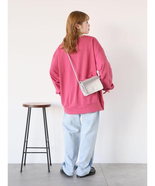 ehka sopo（エヘカソポ）の「スウェットカットソー（スウェット・レディース・サックスブルー・F）」の4枚目の写真