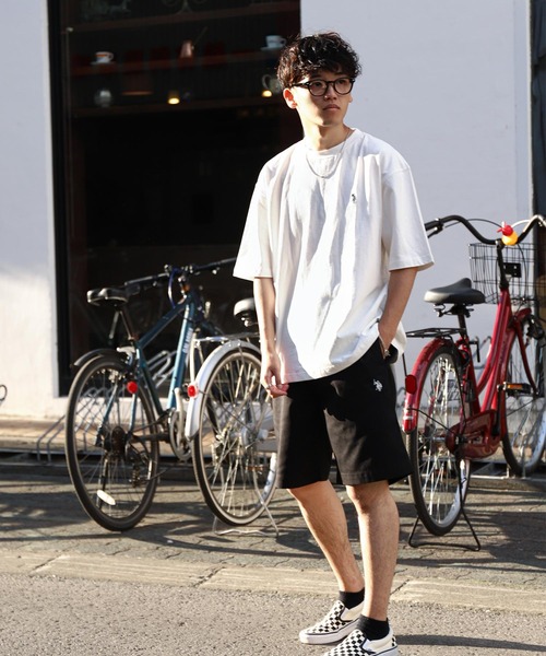 U.S. POLO ASSN.（ユーエスポロアッスン）の「【U.S. POLO ASSN.】 25SS新色追加 ワンポイント ロゴ刺繍 ビッグシルエット 半袖 Tシャツ（Tシャツ/カットソー・メンズ・ホワイト/ネイビー/グレー/ダークグリーン/ライラック/ブラック/ブルー・MEDIUM/LARGE/X-LARGE）」の9枚目の写真