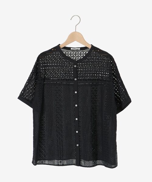 le.coeur blanc(ルクールブラン)の「カットワークレースドルマンブラウス(シャツ/ブラウス・レディース・ブラック/ホワイト/マスタード・38)」の16枚目の写真