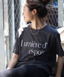 le.coeur blanc | Lumiere d' espoir.ロゴTシャツ(Tシャツ/カットソー)