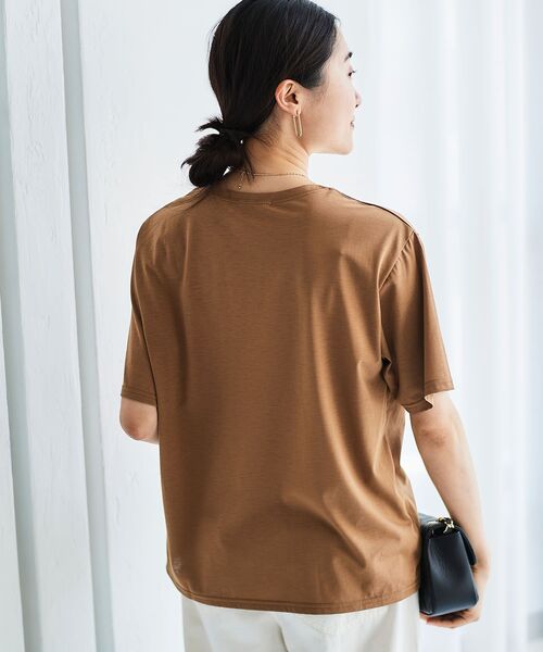 le.coeur blanc（ルクールブラン）の「Lumiere d' espoir.ロゴTシャツ（Tシャツ/カットソー・レディース・グレー/モカ・38）」の16枚目の写真