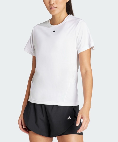 adidas(アディダス)の「Designed for Training 半袖Tシャツ / アディダス adidas(Tシャツ/カットソー・レディース・ブラック/ホワイト・LARGE/MEDIUM/SMALL/X-LARGE/X-SMALL/XX-LARGE)」の2枚目の写真