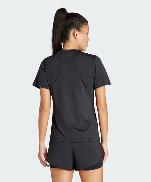 adidas(アディダス)の「Designed for Training 半袖Tシャツ / アディダス adidas(Tシャツ/カットソー・レディース・ブラック/ホワイト・LARGE/MEDIUM/SMALL/X-LARGE/X-SMALL/XX-LARGE)」の4枚目の写真
