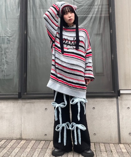 Candy Stripper（キャンディストリッパー）の「FLUFFY RIBBON KNIT