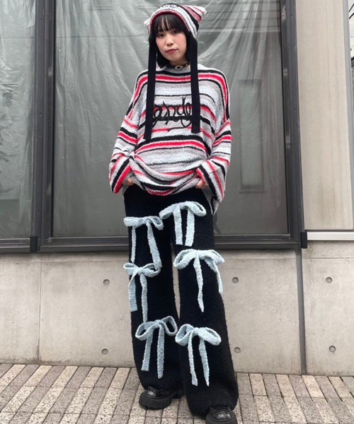Candy Stripper（キャンディストリッパー）の「FLUFFY RIBBON KNIT