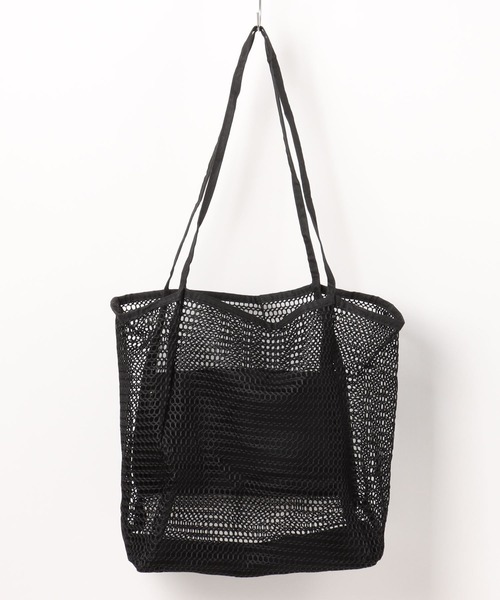 Pochi Pouch（ポチポーチ）の「Pochi Pouch/大容量 メッシュ バッグ トラベル ビーチ トートバッグ（トートバッグ・レディース・ブラック/アイボリー/ベージュ・FREE）」の18枚目の写真
