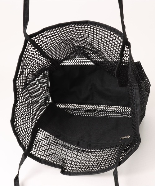 Pochi Pouch（ポチポーチ）の「Pochi Pouch/大容量 メッシュ バッグ トラベル ビーチ トートバッグ（トートバッグ・レディース・ブラック/アイボリー/ベージュ・FREE）」の19枚目の写真