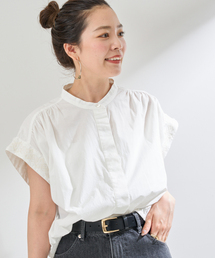 【一部WEB限定カラー】袖刺繍ブラウス