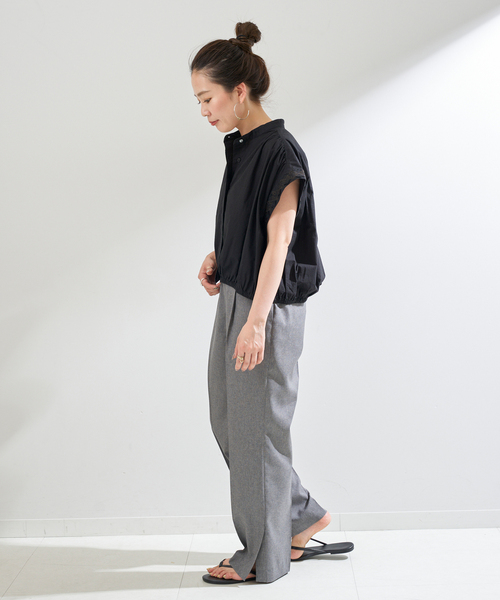 B.C STOCK(ベーセーストック)の「【一部WEB限定カラー】袖刺繍ブラウス(シャツ/ブラウス・レディース・ブラック/ホワイト/ピンク系その他・FREE)」の6枚目の写真