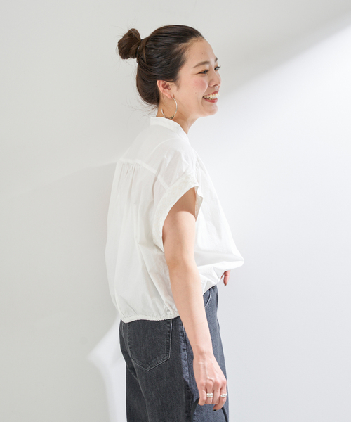 B.C STOCK(ベーセーストック)の「【一部WEB限定カラー】袖刺繍ブラウス(シャツ/ブラウス・レディース・ブラック/ホワイト/ピンク系その他・FREE)」の18枚目の写真