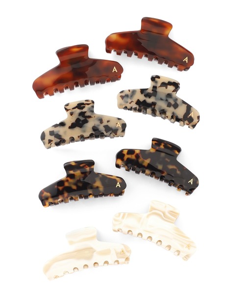 ANEMONE（アネモネ）の「フランス製マーブルバンス[L]（バレッタ/ヘアクリップ・レディース・ベージュ/マルチ/キャメル/ホワイト・FREE）」の13枚目の写真