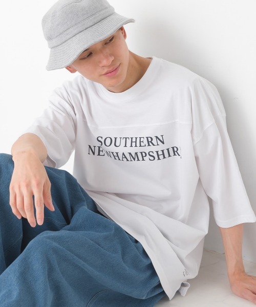 OMNES（オムネス）の「ユニセックス　バイオポリウォッシュ6分袖フットボールTシャツ（Tシャツ/カットソー・レディース・ブラック系その他/ブラック/ホワイト系その他/グレー/ブルー系その他/ホワイト/ネイビー/グレー系その他・LARGE/MEDIUM）」の18枚目の写真