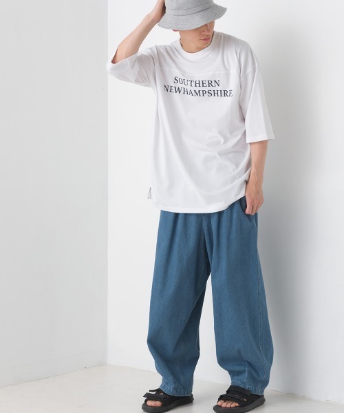 OMNES（オムネス）の「ユニセックス　バイオポリウォッシュ6分袖フットボールTシャツ（Tシャツ/カットソー・レディース・ブラック系その他/ブラック/ホワイト系その他/グレー/ブルー系その他/ホワイト/ネイビー/グレー系その他・LARGE/MEDIUM）」の19枚目の写真