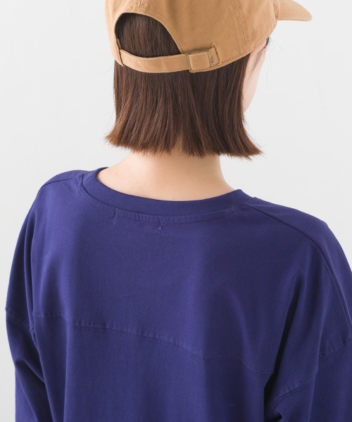 OMNES（オムネス）の「ユニセックス　バイオポリウォッシュ6分袖フットボールTシャツ（Tシャツ/カットソー・レディース・ブラック系その他/ブラック/ホワイト系その他/グレー/ブルー系その他/ホワイト/ネイビー/グレー系その他・LARGE/MEDIUM）」の10枚目の写真