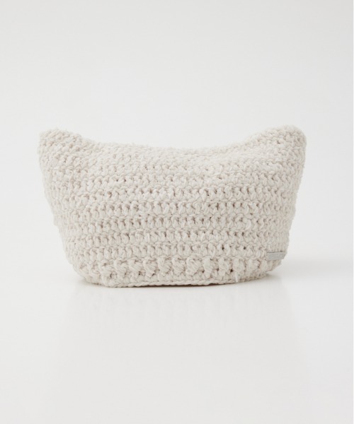 SLY(スライ)の「MOLE YARN KITTY BEANIE モール ヤーン キティー ビーニー 猫耳(ニットキャップ/ビーニー・レディース・ブラック/アイボリー・FREE)」の15枚目の写真